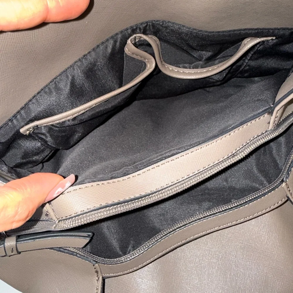 Nine West Taupe Backpack with Silver-Tone Lock